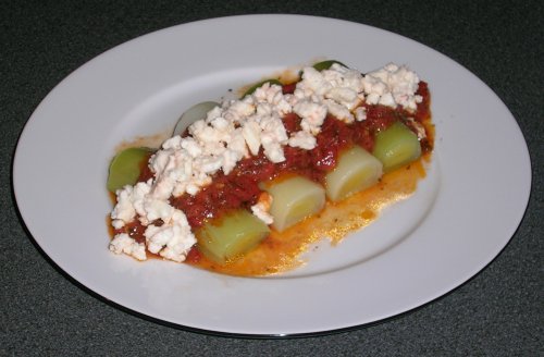 Griechischer Lauchsalat