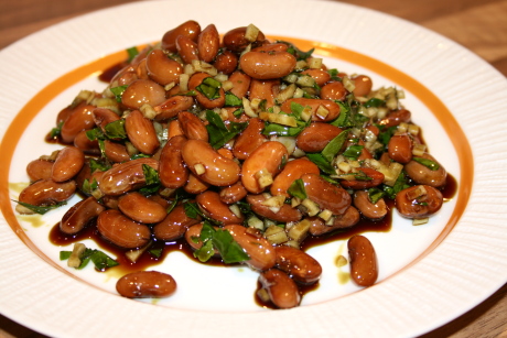 Bohnensalat mit Kürbisöl