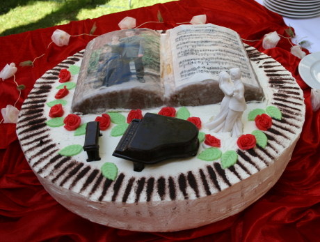 Hochzeitstorte Klavier
