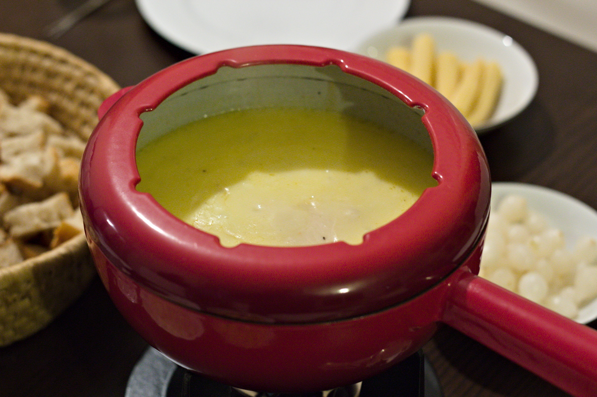 Klassisches Käsefondue